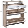 Schuhkipper in Grau - 80x24x95cm (LxBxH) Bild 3