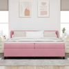vidaXL Boxspringbett mit Kopfteil Rosa 200 x 200 cm Samt 3340357 Bild 3