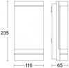 Steinel 'L 271 SC digi' LED-Außenleuchte, Aluminium anthrazit, Bluetooth Mesh, Einstellungen via Steinel Connect App, 180°-Bewegungsmelder Bild 3