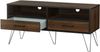TV-Bank >Sissel< in Braun, MDF/Folie/Metall - 120x57x40cm (BxHxT) Bild 4