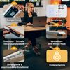 Bellini M2 Pro Höhenverstellbarer Schreibtisch Gestell [3 Fach Teleskop] -Für alle Tischplatten geeignet Weiß Bild 3