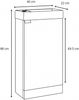 Badplaats Gäste-WC Möbel Orion 40 x 22 cm – Matt Schwarz – Handwaschbeckenunterschrank mit Keramikwaschbecken Bild 5