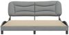 vidaXL Bettgestell ohne Matratze "Hvar" Hellgrau 180x200 cm Stoff 3207786 Bild 4