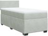 vidaXL Boxspringbett mit Matratze Hellgrau 90x190 cm Samt 3288480 Bild 3