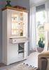 Wohnwand >WZ-0133< (3-teilig) weiss / eichefarbig - 278x214x42 (BxHxT) Bild 5