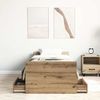 vidaXL Bettrahmen Artisan-Eiche 193 x 78 x 50 cm Holzwerkstoff 3329307 Bild 3