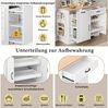 Merax Sideboard mit 3 Türen und einer Schublade, Buffetschrank mit ausziehbaren Regalen für Esszimmer, Wohnzimmer und Küche (Weiß) Bild 3