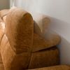 Ecksofa Ottomane links Chenille 284x208x79 rostfarben VALENTINA Bild 4