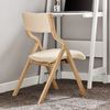 SoBuy FST40-WX2 2 Klappstühle, Massivholz, Lackiert, Weiß, 42 x 80 x 48 cm Bild 4