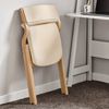 SoBuy FST40-WX2 2 Klappstühle, Massivholz, Lackiert, Weiß, 42 x 80 x 48 cm Bild 2