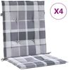 vidaXL Gartenstuhlauflagen für Niedriglehner 4 Stk. 100x50x3 cm 314156 Bild 2