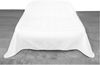 Elegante einfarbige Tagesdecken, Sofaüberwurf aus 100% Polyester 140x210 cm Weiß Bild 2