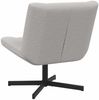 vidaXL Drehstuhl Hellgrau 63 x 75 x 76 cm Schafsleder 42007334 Bild 5