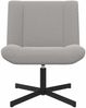 vidaXL Drehstuhl Hellgrau 63 x 75 x 76 cm Schafsleder 42007334 Bild 3