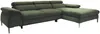 Vente-unique - SEPINA Sofa SamtStoff Grün - B 182 cm x H 75 cm x L 288 cm Bild 2