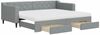 vidaXL Tagesbett Ausziehbar mit Schubladen Hellgrau 90x200 cm Stoff 3197480 Bild 2