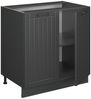 Spülenunterschrank Fame-Line Dunkelgrau 80 cm mit Regal, ohne Arbeitsplatte Vicco Bild 4