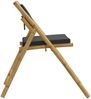 vidaXL Bistrostühle 4 Stk. Klappbar mit Dunkelgrauen Kissen Bambus 3208925 Bild 5