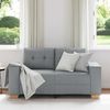 vidaXL Zweisitzer-Sofa Hellgrau 160x77x82 cm Stoff 4105068 Bild 3