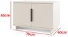 Garderoben-Set Napoli Version 18: Eckschrank mit Polsterpaneelen, Schuhschrank Flur und Eingangsbereich (Cashmere/Trinity 03), 225 x 70 x 140 cm Bild 3