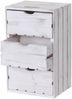 Kommode mit 3 Schubladen HWC-C62, Shabby-Look, Vintage, 53 x 32 x 26 cm ~ weiß Bild 2