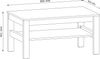 AX LIVING Wohnzimmer Tisch Iseonia ST – 90 cm breit, Eiche Wotan/Grün Bild 2