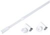 dekondo Klemmstange Gardinenstange "Basic" Klick-fix, weiß, ausziehbar, Fensterhaken klemmbar. Einklicken der Gardinenstange, inkl. Fensterhaken für einen Klemmbereich von 15-20 mm Bild 2
