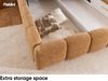 MEBLINI Polsterbett 180x200 mit Lattenrost mit Matratze - SALERNO - Weiß Milch Boucle - Bubble Bett - Cloud Bett - Marshmallow Bed - Kopfteil Bett mit Stauraum Bild 4