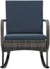 vidaXL Garten-Schaukelstuhl Poly Rattan Anthrazit 47748 Bild 2