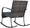 vidaXL Garten-Schaukelstuhl Poly Rattan Anthrazit 47748 Bild 4