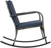 vidaXL Garten-Schaukelstuhl Poly Rattan Anthrazit 47748 Bild 3