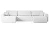 ALTDECOR Wohnlandschaft ORRO-U, Couch mit Schlaffunktion, Wohnzimmer - Wohnlandschaft, Corner Sofa Bett Eckcouch Couch L-Form Schlafcouch Ausziehbar Bild 4