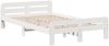 vidaXL Massivholzbett ohne Matratze Weiß 135x190 cm Kiefernholz 3309054 Bild 5