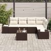 vidaXL Gartensofa-set 6 pcs Braun Poly-Rattan 3347068 Bild 3