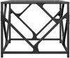 vidaXL Couchtisch mit Glasplatte Transparent 50x50x41 cm Stahl 845992 Bild 5
