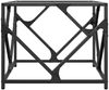 vidaXL Couchtisch mit Glasplatte Transparent 50x50x41 cm Stahl 845992 Bild 4