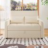 Sofabett 127x75x94 cm Beige, klappbar mit 3-fach verstellbarer Rückenlehne & 180 cm Liegefläche Bild 1