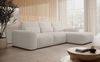 Selsey 'Carnos' Ecksofa mit Schlaffunktion, Lendenkissen, wasserabweisendem Chenille, Creme, rechts Bild 3