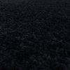 Hochflor Teppich Sima rund - 120 cm Durchmesser - Schwarz Bild 3
