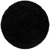 Hochflor Teppich Sima rund - 120 cm Durchmesser - Schwarz Bild 5