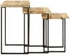 vidaXL Satztische mit Baumkante 3 Stk. Massivholz Mango 372762 Bild 4