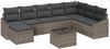 vidaXL Gartensofa-set mit Kissen 8 pcs Hellgrau Poly-Rattan 3355518 Bild 2