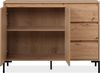 Finori Korsika 01B Kommode, Dekor Artisan Oak | Kommode für Wohnzimmer | Maß: B x H x T ca. 120 x 87 x 40 cm | Kommode mit 2 Türen, 1 Einlegeboden und 3 Schubkästen Bild 5