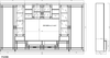 Wohnwand Paris MDF Grau+ Sonoma Eiche matt Bild 5