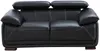 Vente-unique - Ledersofa 2-Sitzer - Schwarz - MACELO Bild 3