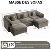 Jiexi Wohnlandschaft Sofa, multifunktionales Kombinationssofa, Freizeitsofa Bild 3