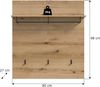 Paneel (B/H/T: 90x98x27 cm) in Evoke Oak Nachbildung Bild 3