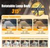 Ophy LED Leselampe LED Buchlampe mit Clip – wiederaufladbar (USB), 24 LEDs, 3 Farbtemperatur-Modi (Bernstein/Misch/Weiß), 5 Helligkeitsstufen, 360° flexibler Schwanenhals – perfekt fürs Nachtlesen im Bett Bild 2