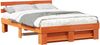 vidaXL Bettrahmen Wachsbraun 140 x 200 cm Massives Kiefernholz 872484 Bild 2