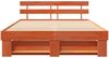 vidaXL Bettrahmen Wachsbraun 140 x 200 cm Massives Kiefernholz 872484 Bild 5